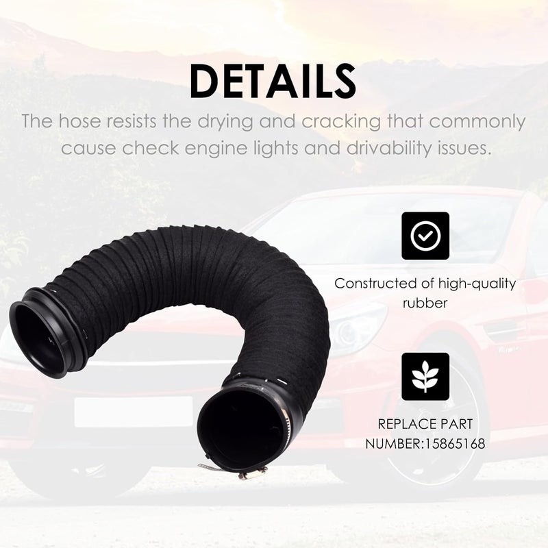 Feiteplus Air Cleaner Intake Duct Tube Hose Compatible with Chevrolet HHR 2006-2011 07 15865168 - Image 3